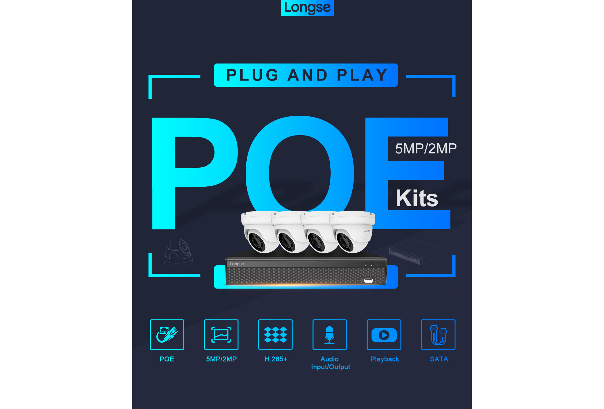 Plug&Play POE KITS Longse