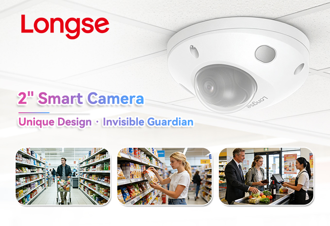 Longse 2-Inch Smart Camera: Professional Surveillance Meets Aesthetic Design
